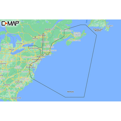 C-MAP M-NA-Y202-MS Nova Scotia to Chesapeake Bay REVEAL Coastal Chart