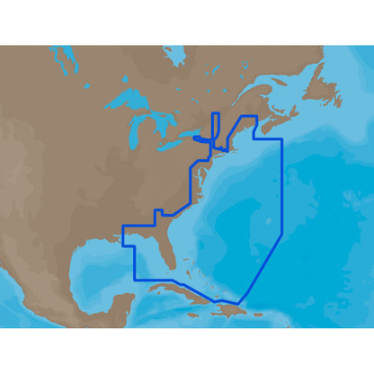 C-MAP MAX NA-M022 - U.S. East Coast & The Bahamas - SD Card