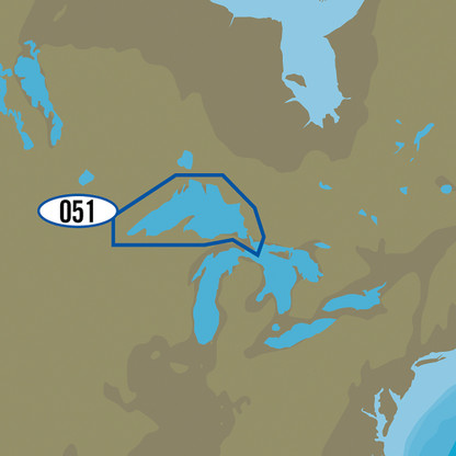 C-MAP MAX NA-M051\/SD - Lake Superior Bathymetric SD Format