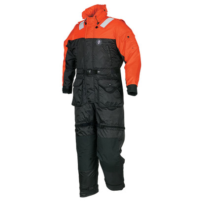 Mustang Deluxe Anti-Exposure Coverall  Work Suit - Orange\/Black -XL