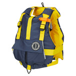 Mustang Youth Bobby Foam Vest - 55-88lbs - Yellow\/Navy