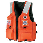 Mustang4-Pocket Flotation Vest - Orange - Medium