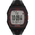Timex IRONMAN T300 Silicone Strap Watch - Black\/Red