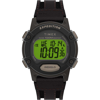Timex Expedition Cat 5 - Brown Resin Case - Brown\/Black Band