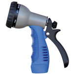 HoseCoil Rubber Tip Nozzle w\/9 Pattern Adjustable Spray Head  Comfort Grip