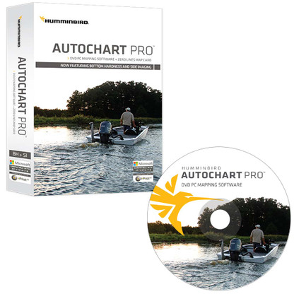 Humminbird AutoChart PRO DVD PC Mapping Software w\/Zero Lines Map Card