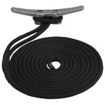 Sea-Dog Double Braided Nylon Dock Line - 3\/8" x 25 - Black