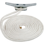 Sea-Dog Double Braided Nylon Dock Line - 3\/8" x 25 - White