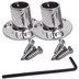 NavPod Feet Pair Kit  Stainless Steel Feet for 1 Diameter Tubing (Circular Base)