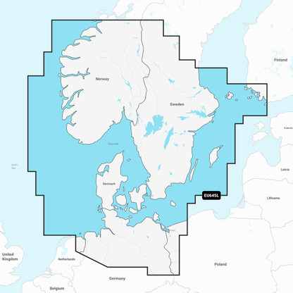Garmin Navionics+ NSEU645L - Skagerrak  Kattegat - Marine Chart
