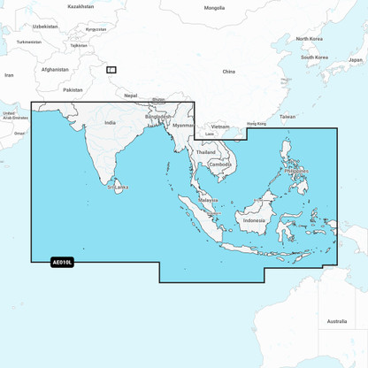 Garmin Navionics Vision+ NVAE010L - Indian Ocean  South China Sea - Marine Chart