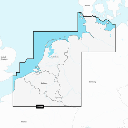 Garmin Navionics Vision+ NVEU076R - Benelux  Germany, West - Marine Chart