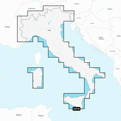 Garmin Navionics Vision+ NVEU073R - Italy, Lakes  Rivers - Marine Chart