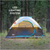 Coleman OneSource Rechargeable 4-Person Camping Dome Tent w\/Airflow System  LED Lighting