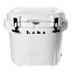 LAKA Coolers 30 Qt Cooler w\/Telescoping Handle  Wheels - White