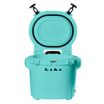LAKA Coolers 30 Qt Cooler w\/Telescoping Handle  Wheels - Seafoam