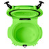 LAKA Coolers 30 Qt Cooler w\/Telescoping Handle  Wheels - Lime Green