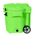 LAKA Coolers 30 Qt Cooler w\/Telescoping Handle  Wheels - Lime Green
