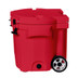 LAKA Coolers 30 Qt Cooler w\/Telescoping Handle  Wheels - Red