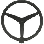 Uflex - V46 - 13.5" Stainless Steel Steering Wheel w\/Speed Knob - Black