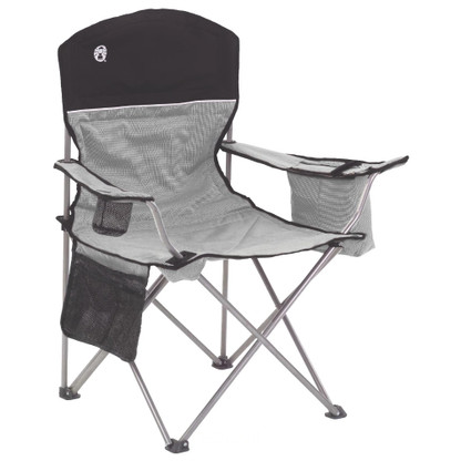 Coleman Cooler Quad Chair - Grey  Black
