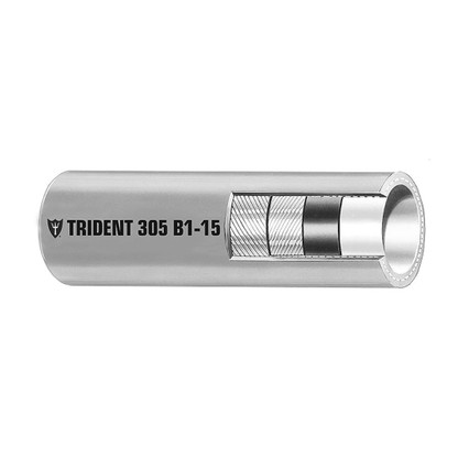 Trident Marine 3\/8" x 50 Boxed - Barrier Lined B1-15 EPA Compliant Outboard Fuel Line Hose - Gray