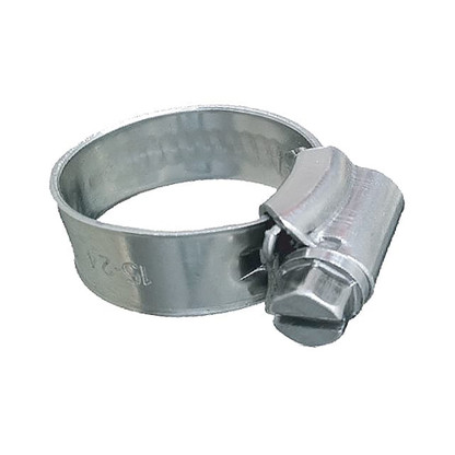 Trident Marine 316 SS Non-Perforated Worm Gear Hose Clamp - 3\/8" Band Range - 7\/16"21\/32" Clamping Range - 10-Pack - SAE Size 4
