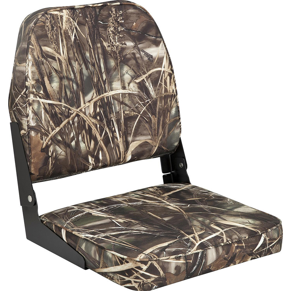 Attwood SwivlEze Low Back Padded Flip Seat Camo