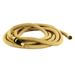 HoseCoil 50 Expandable PRO w\/Brass Twist Nozzle  Nylon Mesh Bag - Gold\/White