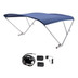 SureShade Battery Powered Bimini - Clear Anodized Frame  Navy Fabric