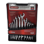 CRAFTSMAN 12-Piece Open End  Box End Ratcheting Wrench Set - Metric  SAE