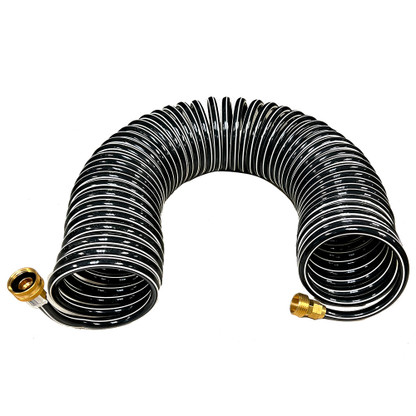 Trident Marine Coiled Wash Down Hose w\/Brass Fittings - 25