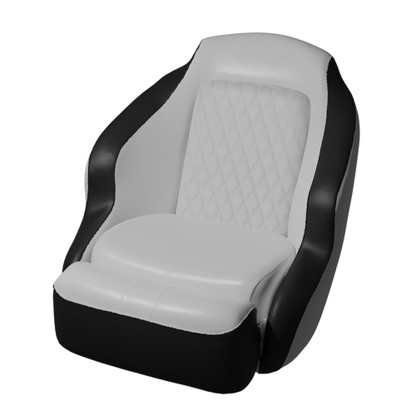 TACO Anclote Diamond Bucket Seat - White\/Black