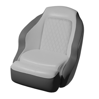 TACO Anclote Diamond Bucket Seat - White\/Grey