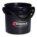 Shurhold Worlds Best Rope Handle Bucket - 3.5 Gallon - Black
