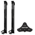 Minn Kota Raptor Bundle Pair - 8' Black Shallow Water Anchors w\/Footswitch