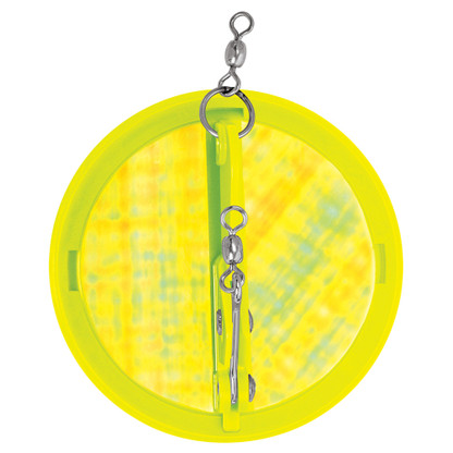 Luhr-Jensen 4-1\/8" Dipsy Diver - Chartreuse\/Silver Bottom Moon Jelly