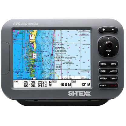SI-TEX Standalone 8" Chartplotter System w\/Color LCD, Internal  External GPS Antenna  C-MAP 4D Card