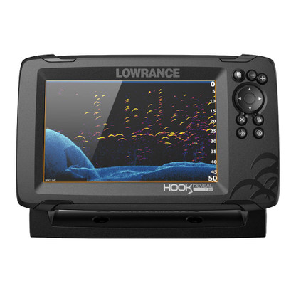 Lowrance HOOK Reveal 7 Combo w\/50\/200kHz HDI Transom Mount  C-MAP Contour+ Card