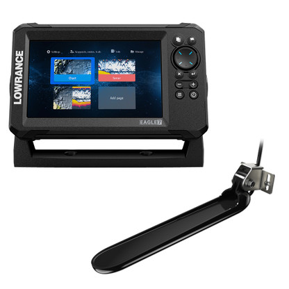 Lowrance Eagle 7 w\/TripleShot Transducer  Discover OnBoard Chart