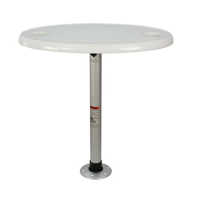 Springfield Thread-Lock Electrified Oval Table Package w\/LED Lights  USB Ports