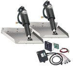 Lenco 9" x 9" Edgemount Trim Tab Kit w\/Standard Tactile Switch Kit 12V