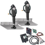 Lenco 9" x 12" Standard Trim Tab Kit w\/LED Indicator     Switch Kit 12V