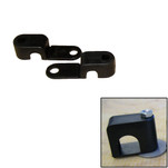 Weld Mount Single Poly Clamp f\/1\/4" x 20 Studs - 3\/8" OD - Requires 1" Stud - Qty. 25