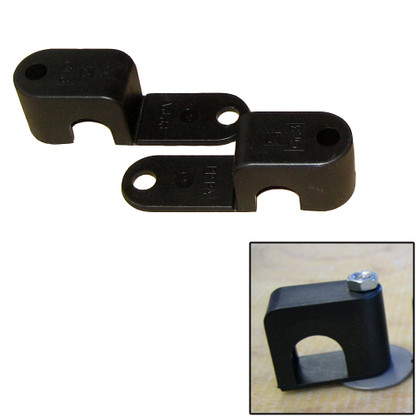 Weld Mount Single Poly Clamp f\/1\/4" x 20 Studs - 1\/2" OD - Requires 1.5" Stud - Qty. 25