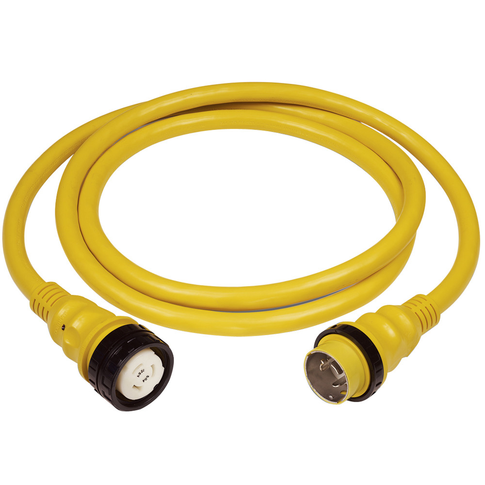 Marinco 50Amp 125/250V Shore Power Cable 25' Yellow