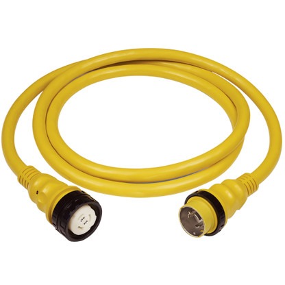 Marinco 50Amp 125\/250V Shore Power Cable - 25' - Yellow