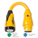 Marinco P504-503 EEL 50A-125V Female to 50A-125\/250V Male Pigtail Adapter - Yellow