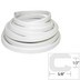 TACO Flexible Vinyl Trim - 1\/2" Opening x "W x 25'L - White