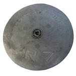 Tecnoseal R7 Rudder Anode - Zinc - 6-1\/2" Diameter